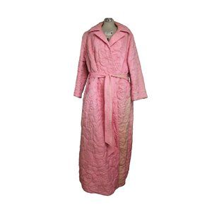 Vintage Pink Quilted Robinson's House Coat